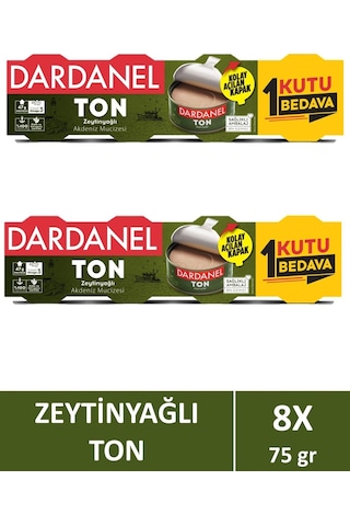 Dardanel Zeytinyağlı Ton Balığı 2'li 4 x 75 G