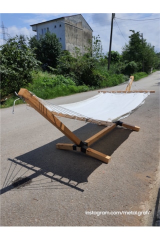 Ahşap Hamak Standı Hamak Ayağı Ahşap
