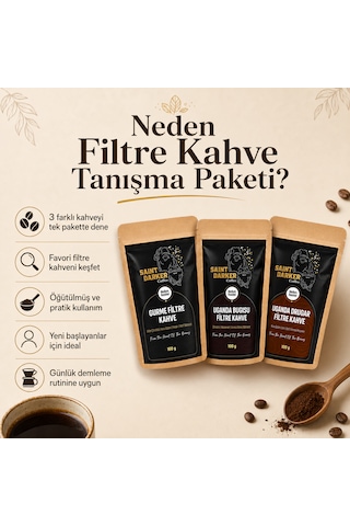 Filtre Kahve Tanışma Paketi 3x100 Gr