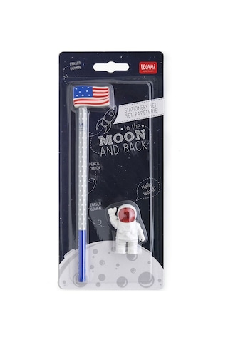 Legami Astro0001 Kurşun Kalem 2 Silgili To The Moon Set