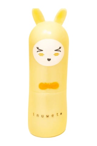 Inuwet Bunny Lip Balm Glitter Gold Pineapple