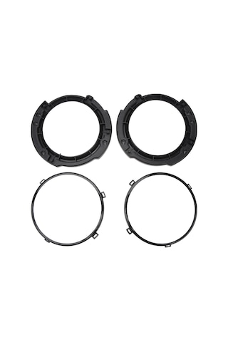 Reedark Jeep Wrangler Jk 2007-2018 İçin 7 İnç Dairesel Far Montaj Braketi Çift , Dayanıklı Çelik Malzeme, Koruyucu Ve Dekoratif Fonksiyon El-1018-bk