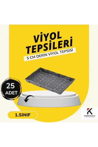 Viyol Tepsisi , 5 Cm Derin , Viyol Altlığı , Fidelik Viyol Tepsisi 25 Adet