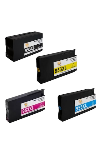 Hp 953xl Uyumlu 4 Renk Full Takım Kartuş Seti - Officejet Pro 7740 8210 8710 8720 8730