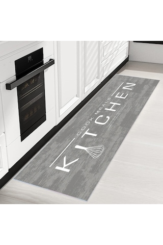 Rovigo Home Dijital Baskı Yıkanabilir Kaymaz Taban Mutfak Halısı RVG2051-SD521 Çok Renkli