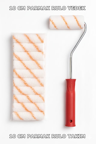 Parmak Rulo Yedek + Takım - 10 Cm