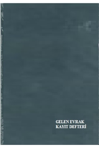 Gelen Evrak Kayıt Defteri Ciltli 144 Yp Özkan Siyah
