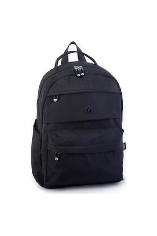 Nas Bag Extra Hafif Su Geçirmez Çok Gözlü Waterproof Unisex Sırt Çantası 30x40 Cm Siyah