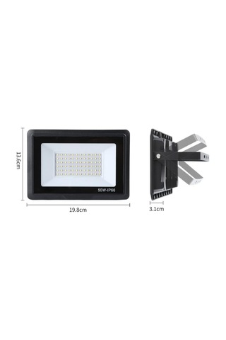 Ultra Slim Projektör Dış Mekan Led Işık Siyah