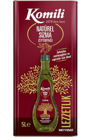 Komili Lezzetlik Meyvemsi Natürel Sızma Zeytinyağı 5 L