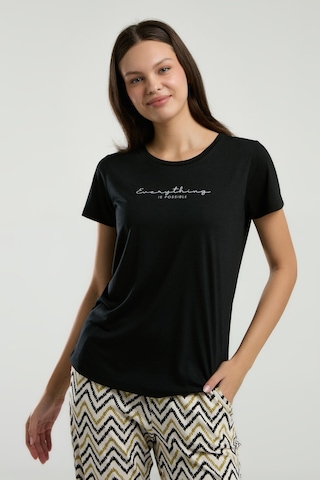 Arnetta Kadın Siyah Pijama Takımı Ar3236-s-v2 Siyah