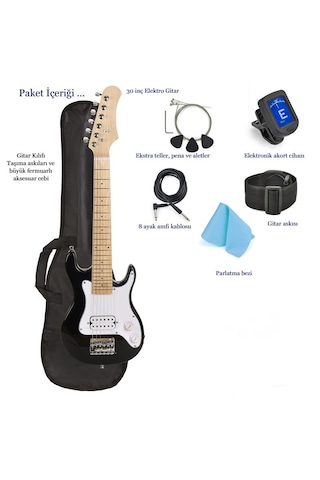 6-14 Yaş Çocuklar İçin Elektro Gitar Başlangıç Seti Yeni Başlayan
