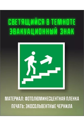 Zelenyj Perec Fotolüminesans Yangın Güvenliği İşareti E15 226495900