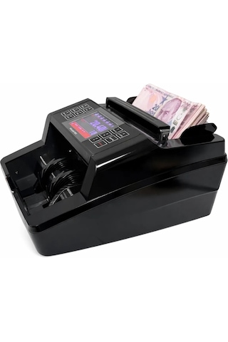 Şarjlı Seyyar Kablosuz Karışık Para Sayma Makinesi, Tl Ve Euro Karışık Sayım - Dolar Adet Sayım + Müşteri Ekranı