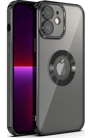 Iphone 11 Kilif 5D Kamera Ve Lens Korumali Plating Logo Cut Case 558235732