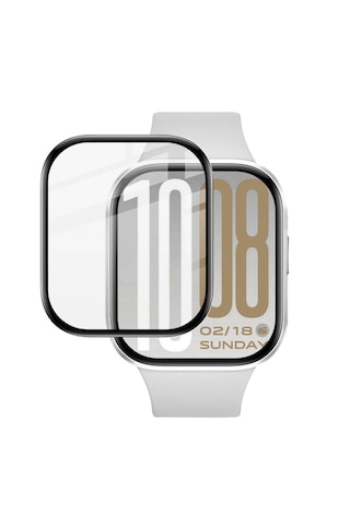 Forzacase Redmi Watch 6 Lite İle Uyumlu Çerçeveli Tam Kaplayan 3d Pet Ekran Koruyucu Film -fc016
