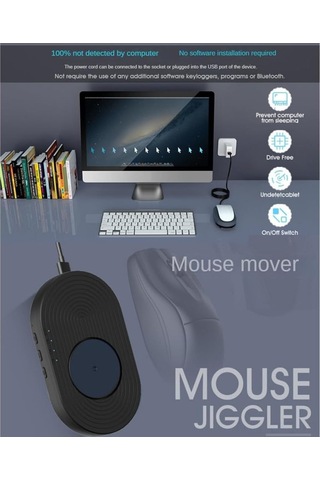 Dofolink Hanabitx Fare Hareketi Simülatörü - Otomatik Uyku Engeli Ve Bilgisayar Uyandırıcı, Titreşim Algılama Özelliğiyle Abs Malzeme