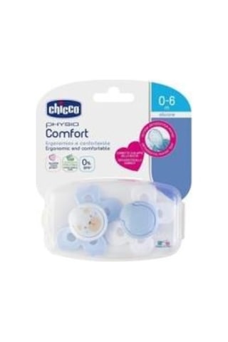 Chicco Physio Comfort Silikon Emzik 0-6 Ay 2'li Erkek 7493121 Çok Renkli