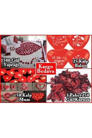 Romantik Aşk Paketi Evlilik Teklifi, Sevgiliye Hediye Süsleri