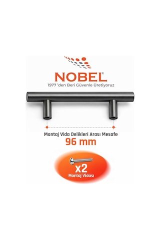 96 Mm Metal Mobilya Kulpu Mutfak Dolap Çekmece Kulpu, Dekoratif Kulp Seti 10 Adet Titanyum