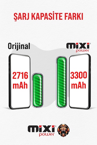 Apple Uyumlu iPhone X  Yüksek Kapasiteli Batarya, Pil Sağlığı Yüzde Gösterir,