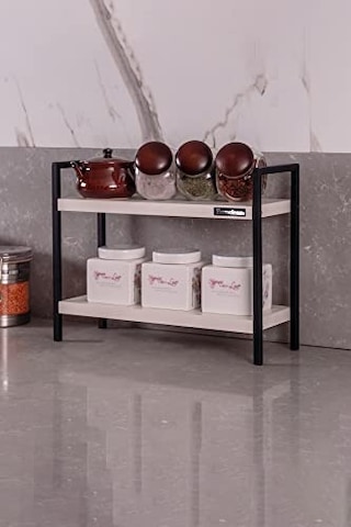 Mudesa Mdsmur0002 Metal Masa Tezgah Üstü Düzenleyici Organizer Banyo Mutfak Rafı Kitaplık Baharatlık Çok Renkli