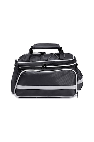 Didadodo Dağ Bisikleti Arka Raf Su Geçirmez Çanta Güçlü Kapaklı Siyah Siyah