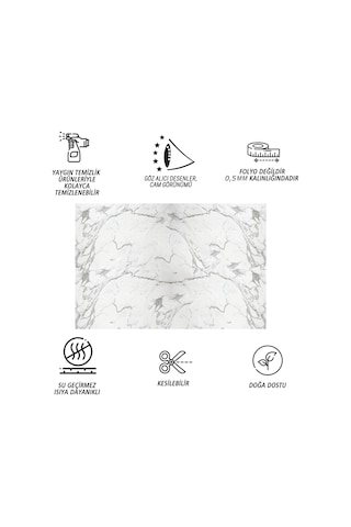 Tink Kendinden Yapışkanlı Gri Çizgili Desenli Pvc Panel 41x62 Cm