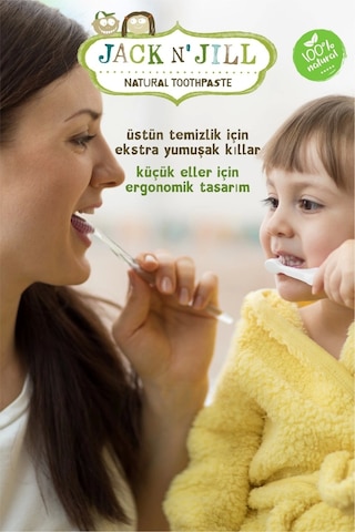 Jack N Jill Doğal Diş Fırçası - Unicorn&monkey