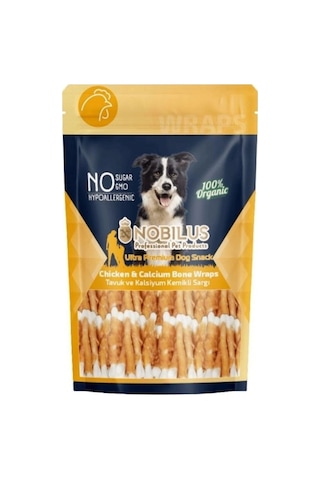 Nobılus Tavuk Ve Kalsiyum Kemikli Sargı Köpek Ödül Maması 80gr