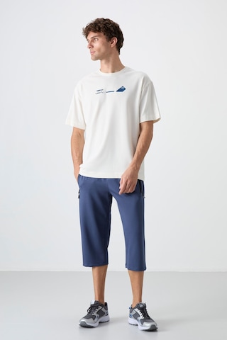 Tommy Life Petrol Fermuar Cepli Standart Kalıp Klasik Paça Erkek Kapri - 83091 Petrol