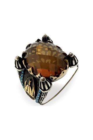 Cami Temalı 925 Ayar Gümüş Erkek Yüzük