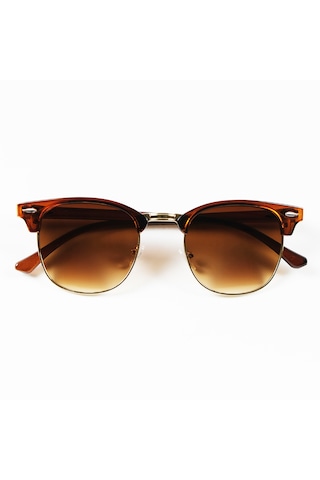 Clubmaster Kahve Unisex Güneş Gözlüğü Kahverengi