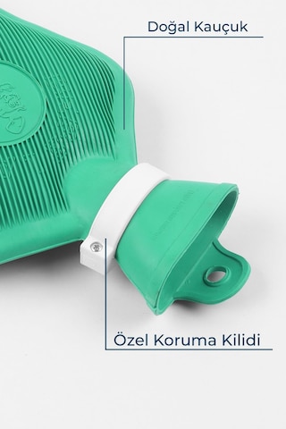 Bebelav Adalılar Kauçuk Termofor Sıcak Su Torbası Yeşil 2 L