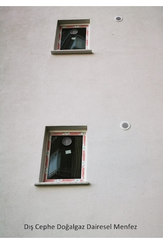 Dış Cephe Menfezi Dairesel Menfez Aspiratör Kapağı Doğal Gaz