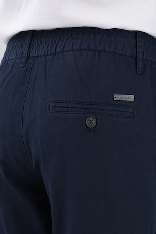 Bisse Indigo Pamuk Keten Lastikli Doğal Bermuda Şort Sh25y25001 D66 İndigo