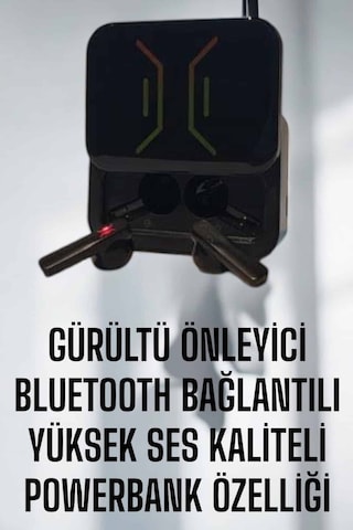 Powerbankli Bluetooth Kulaklık Yüksek Ses Kaliteli Kablosuz - Diğer
