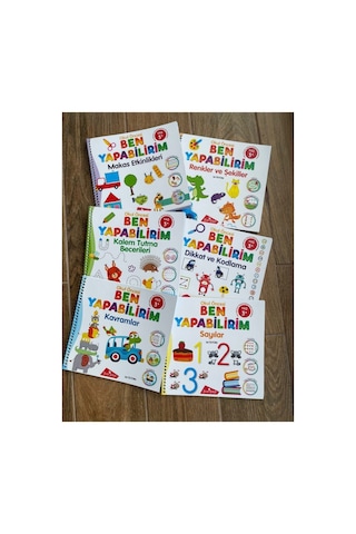 3-4 Yaş Ben Yapabilirim Okul Öncesi Eğitim Seti - 6 Kitap Meb Müfredatına Uygundur