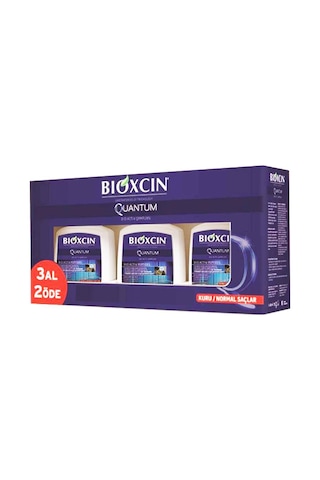 Bioxcin Quantum Normal ve Kuru Saçlar için Saç Dökülmelerine Karşı Şampuan 3 x 300 ML