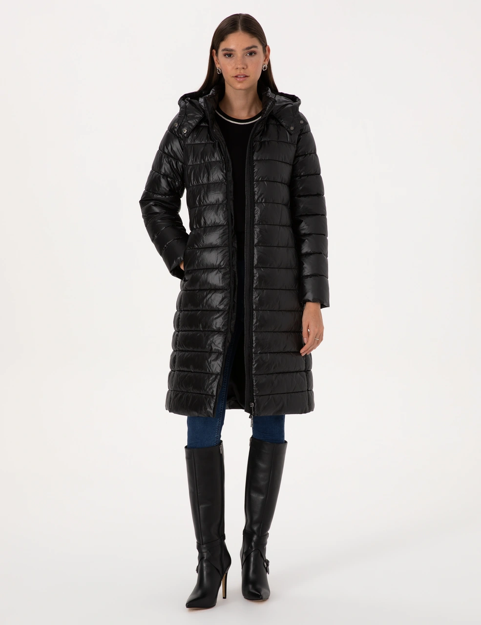 Pierre Cardin Kadın Siyah Kaban 50314165-vr046 Siyah