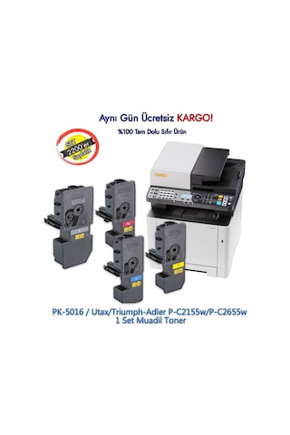 Pk-5016 / Utax/Triumph-Adler P-C2155W/P-C2655W 1 Set Uyumlu Toner