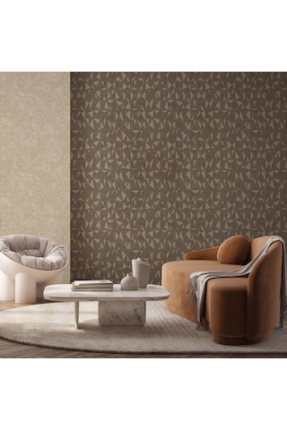 Adawall Omega 23204-4 Çizgili Modern Geometrik Desenli Düz Sade Duvar Kağıdı