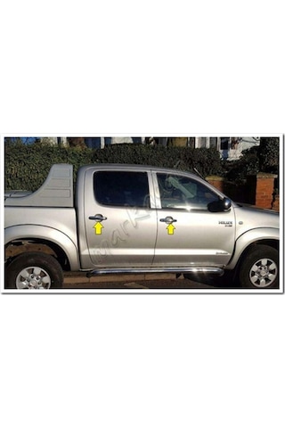Woc Chrome Toyota Uyumlu Hilux Krom Kapı Kolu 2006-2014 4 Kapı Paslanmaz