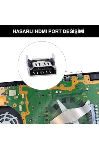 Playstation 5 Hdmi Port Tamiri Yedek Parça Ps5 Dijital Ve Disk Versiyon Tüm Modeller Uyumlu Siyah