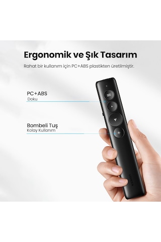 Ugreen Lazer Presenter 2.4GHz Kablosuz Sunum Kumandası