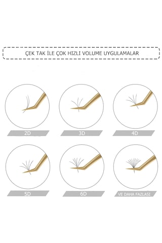 Lashlusion 0.07 D Kıvrım 17mm Hazır Demet Çek Bırak Kolay Rus Wolume Ipek Kirpik 2d 3d 4d 5d 6d 7d 8d 9d