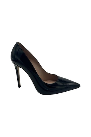 Kemal Tanca 871 9261 Kadın Topuklu Stiletto Siyah Rugan