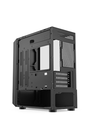 Raynox Dark Black Pc Case Case+4 Fan