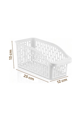 Urve Ur-3564 Jumbo Çok Amaçlı Plastik Organizer 25x13x12 Cm - Beyaz- 48'li Paket