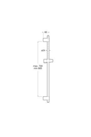 Roca Sensum 800mm Sürgü Takımı Krom